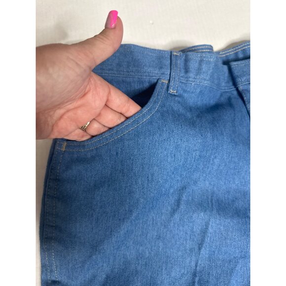 Flexjeans Mens 42x29 Blue Stretch Straight Leg 4 Pocket Flex Denim Jeans New - Picture 6 of 12